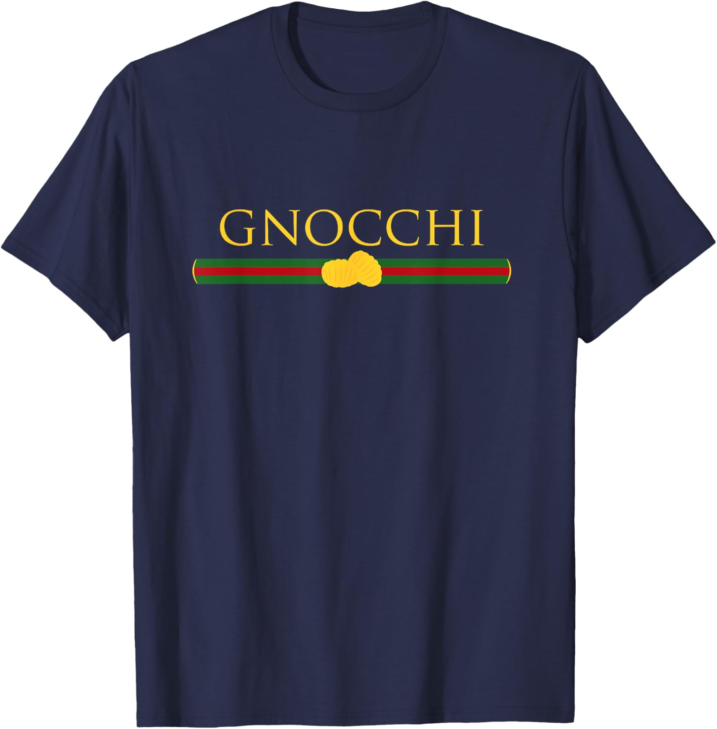Gnocchi Lover Italian Food Fan Traditional T-Shirt - T-Shirt | Navy