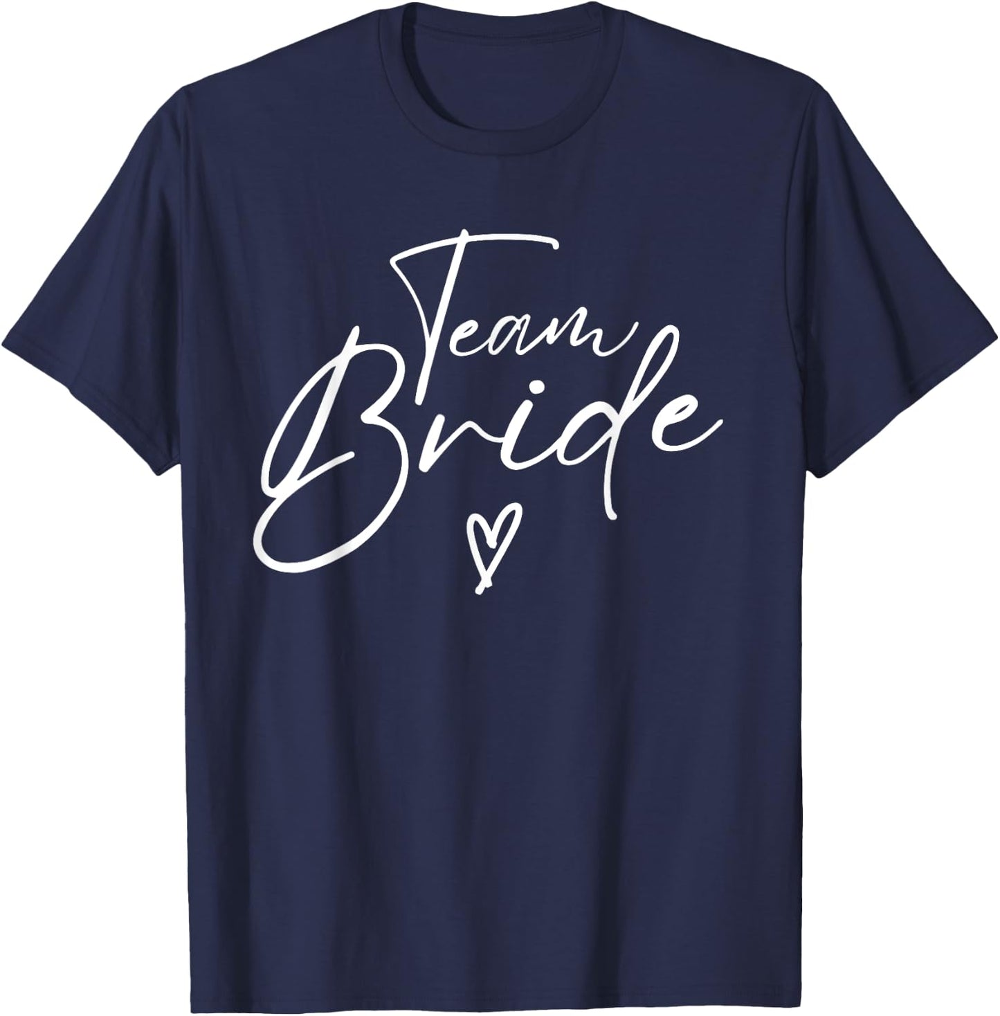 Team Bride Flower Bachelorette Bridal Shower Bridesmaid T-Shirt - T-Shirt | Navy
