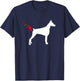 Doberman Pinscher Valentines Day Owner Heart Dog Farts T-Shirt - T-Shirt | Navy