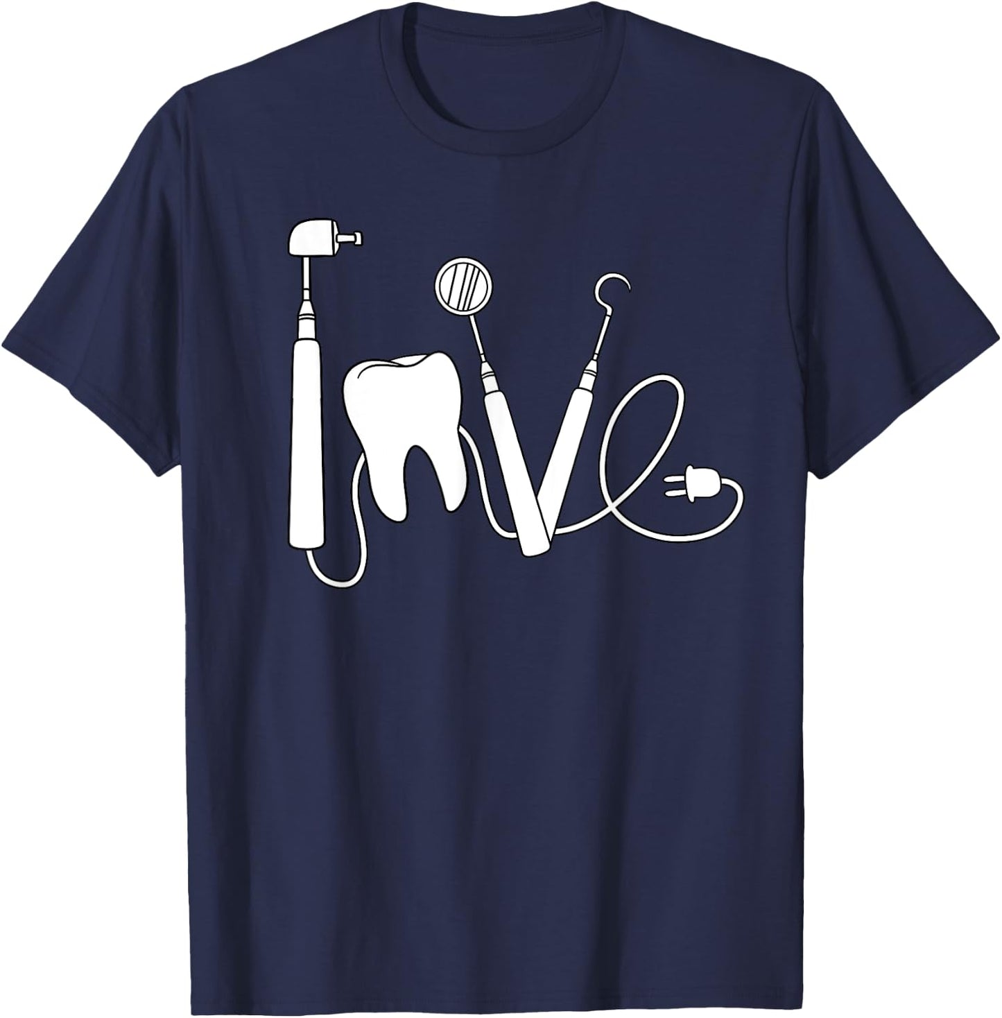 Dentist Mouth Doctor Dentistry Oral Hygiene Dental Surgeon T-Shirt - T-Shirt | Navy