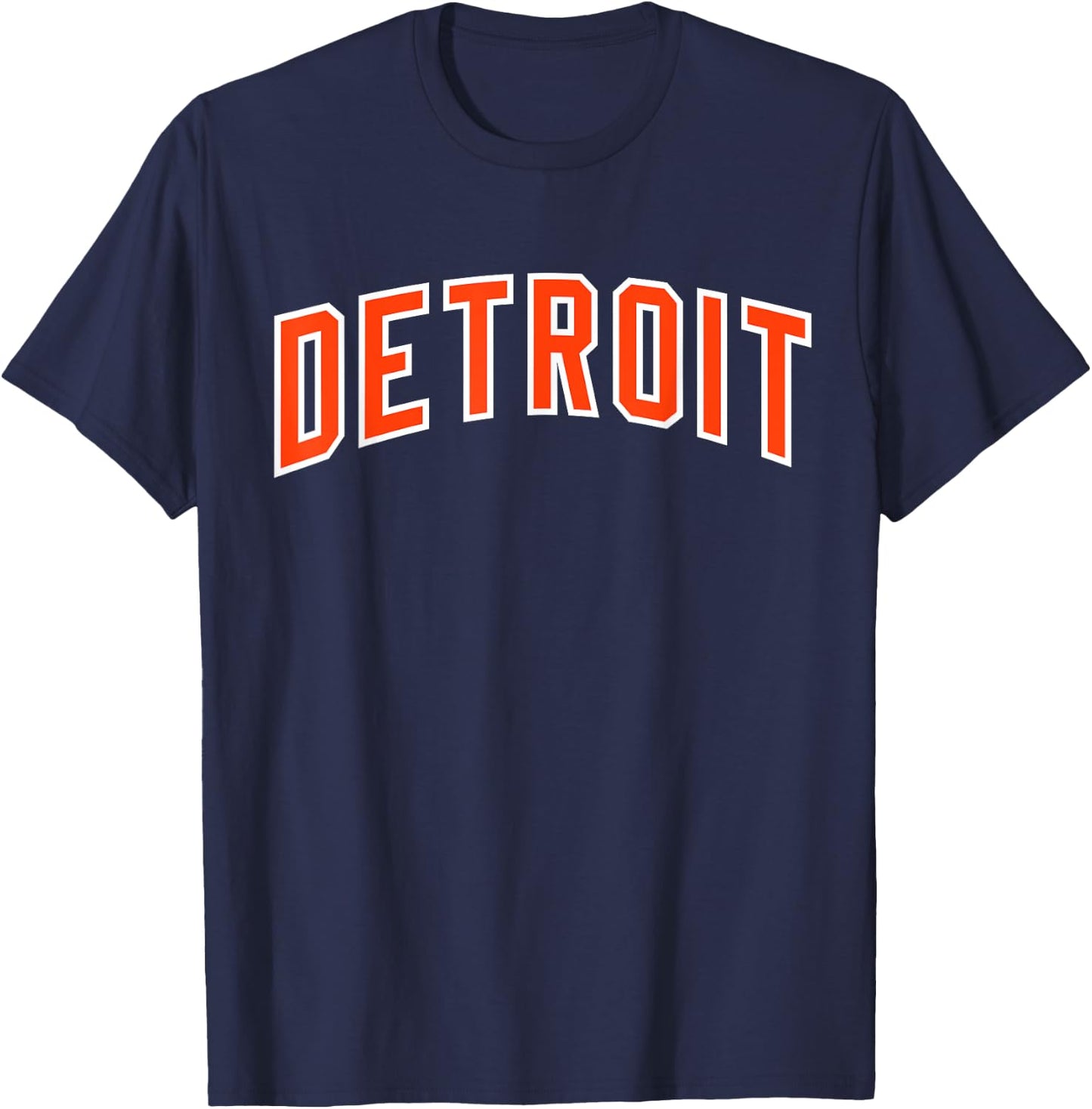 Vintage Detroit Men Detroit Retro Detroit Throwback T-Shirt - T-Shirt | Navy