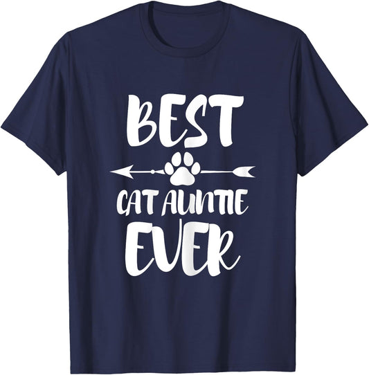 Best cat aunt ever cat aunt T-Shirt - T-Shirt | Navy