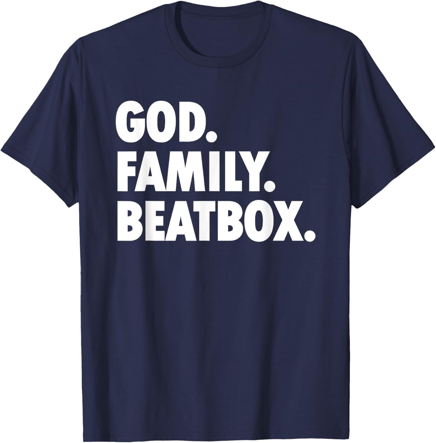 God Family Beatbox - Novelty Faith T-Shirt - T-Shirt | Navy
