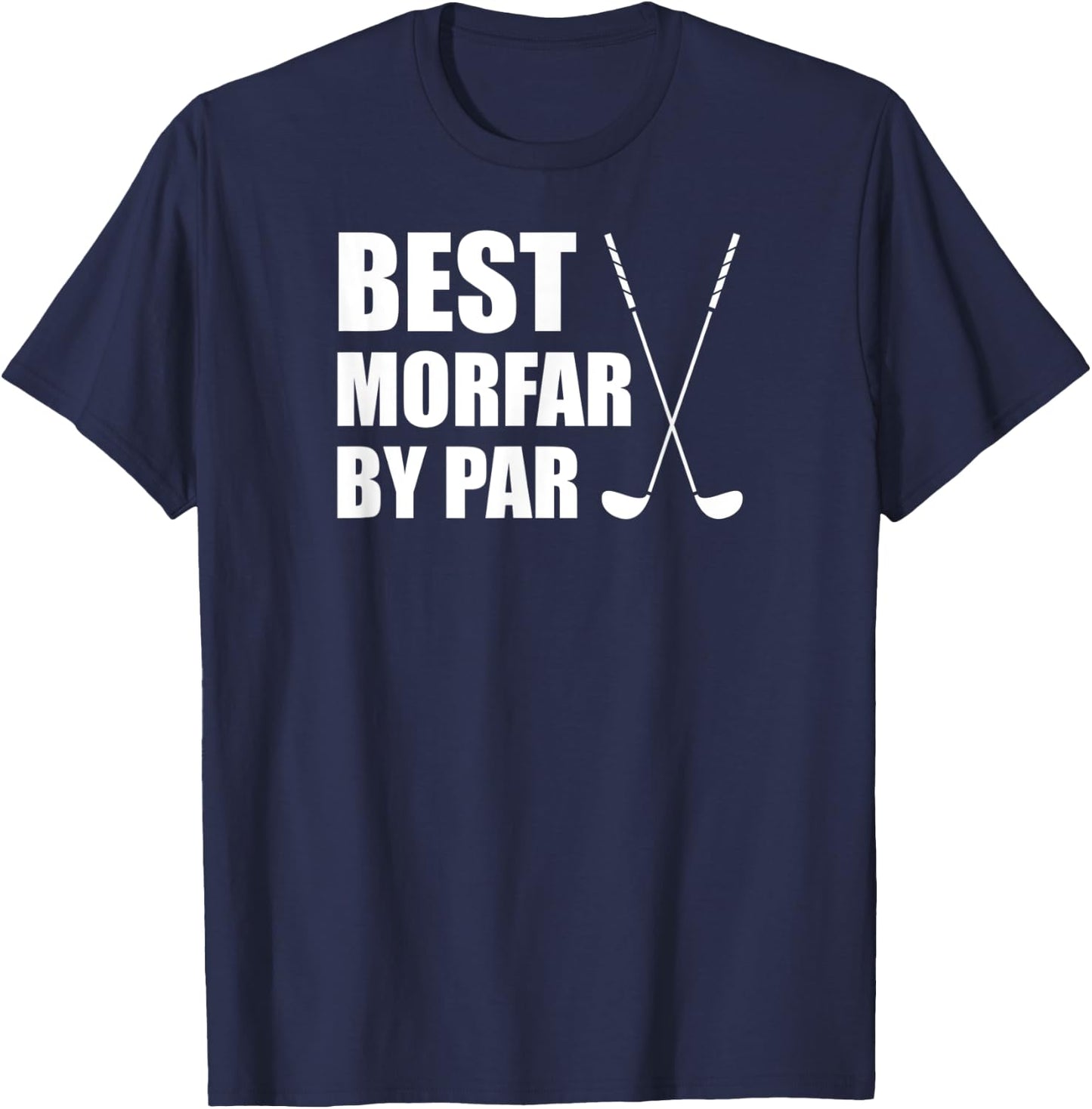 Best Morfar By Par Swedish Grandpa Golfer Pun T-Shirt - T-Shirt | Navy