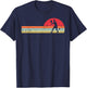 Pickleball Player Silhouette Retro Pickle Ball Men Women Kid T-Shirt - T-Shirt | Navy