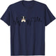 Border Collie Heartbeat - Men Women Kids Border Lover T-Shirt - T-Shirt | Navy