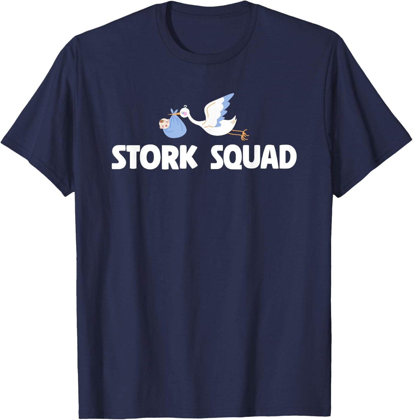 Cute Stork Squad Labor And Delivery Nurse T-Shirt - T-Shirt | Navy