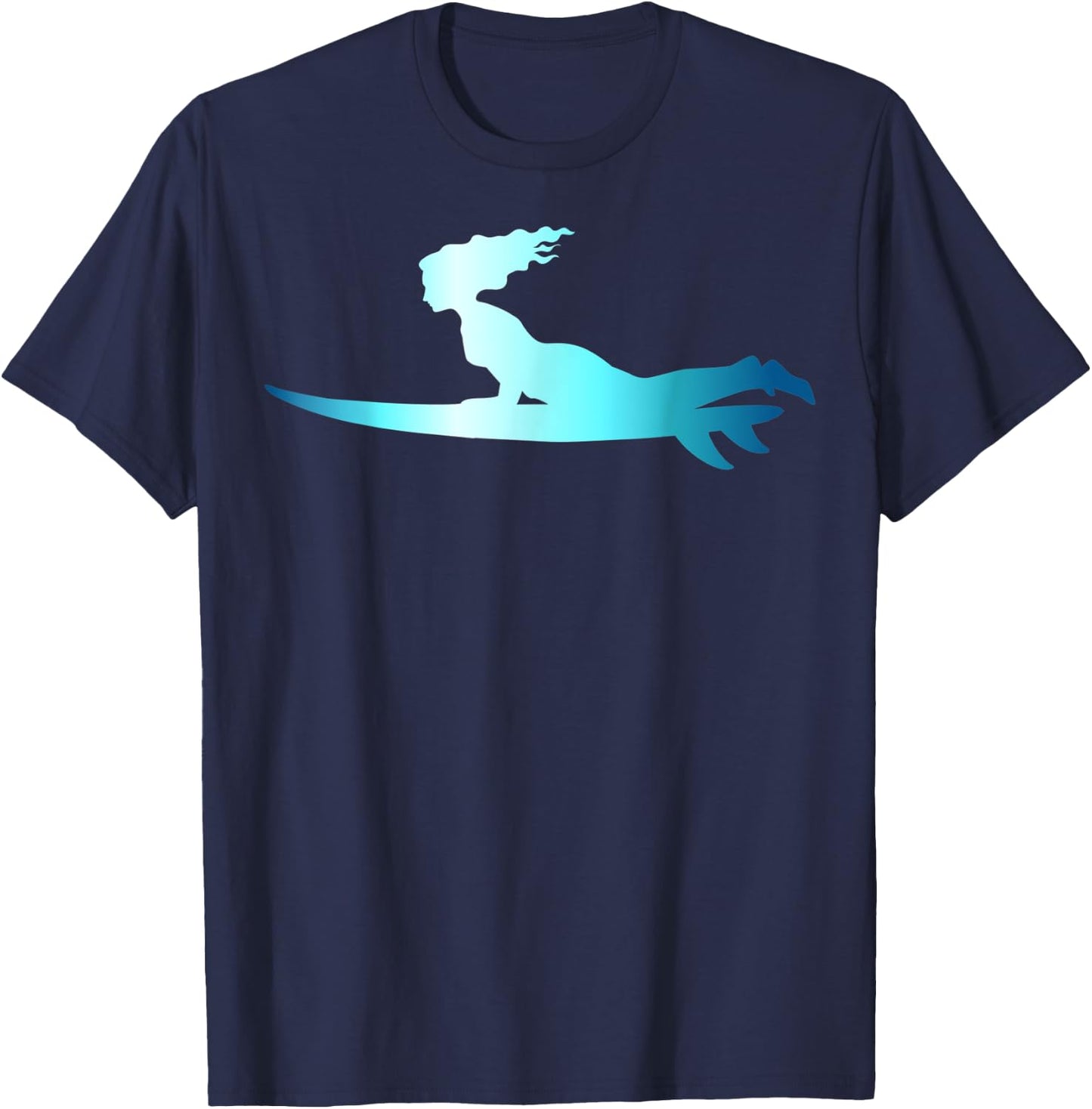 Surfing Wave Riding Boarding Surfboard Surfer T-Shirt - T-Shirt | Navy