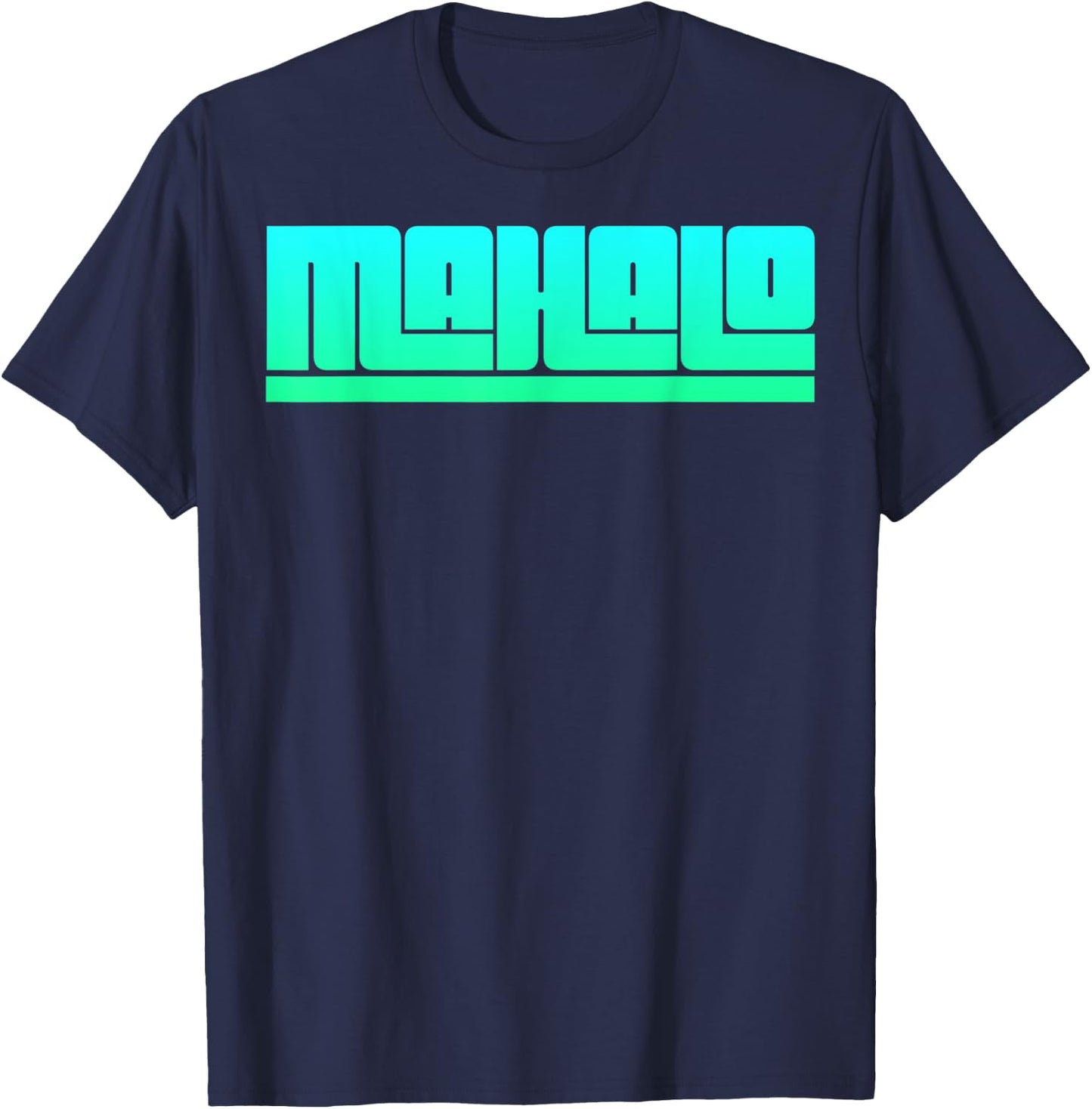 Mahalo - Hawaiian Thank you! Retro T-Shirt - T-Shirt | Navy