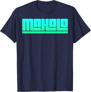 Mahalo - Hawaiian Thank you! Retro T-Shirt - T-Shirt | Navy