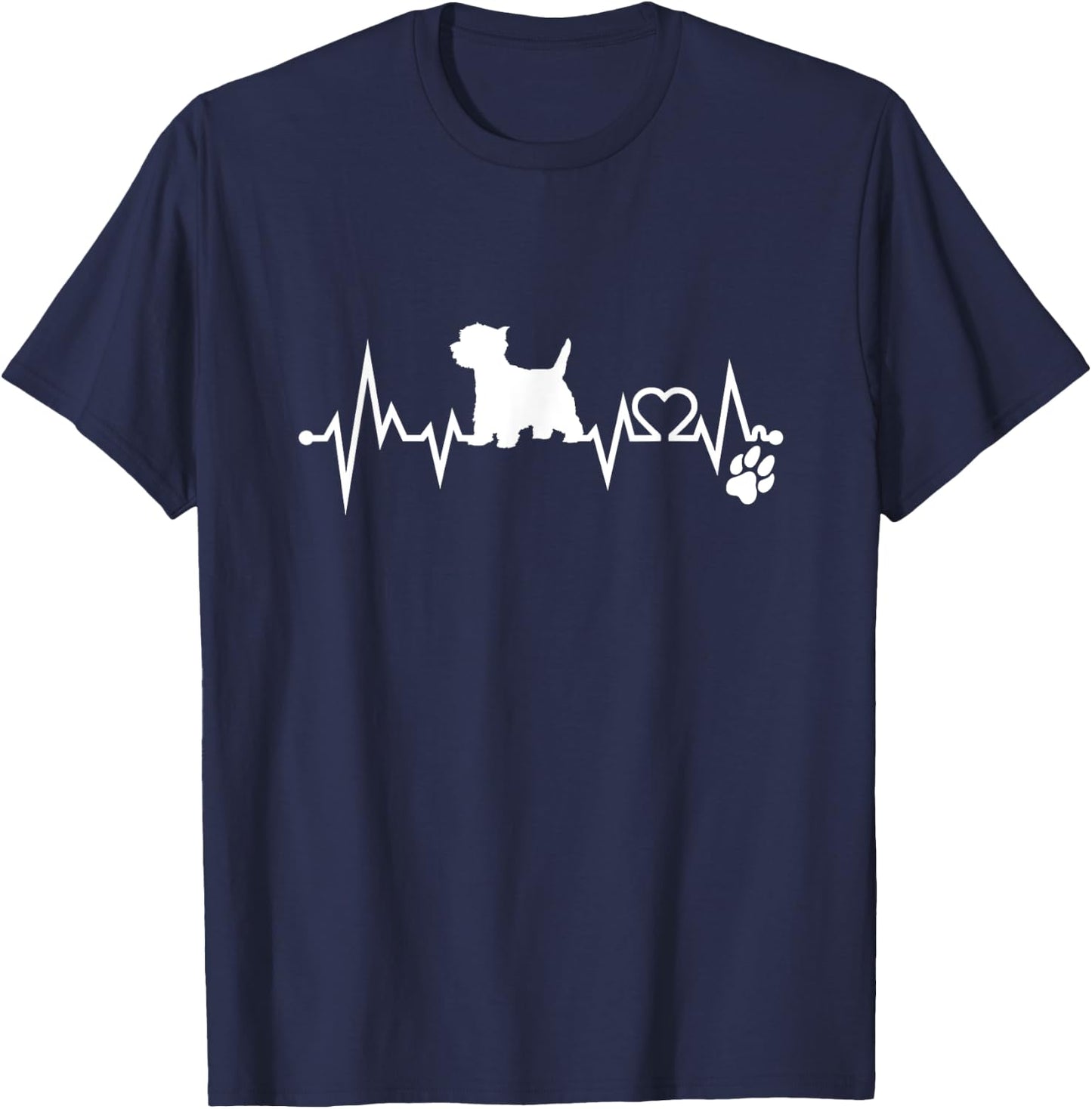 Westie Gifts Men Women West Highland Terrier T-Shirt - T-Shirt | Navy