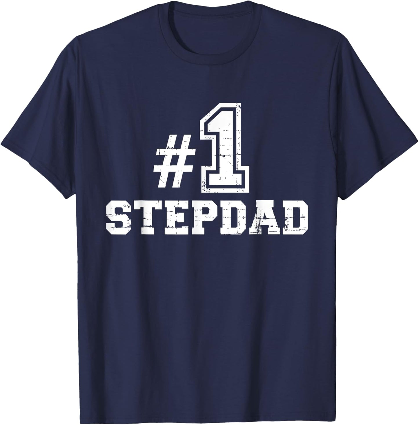 Number one No. 1 stepdad T-Shirt - T-Shirt | Navy