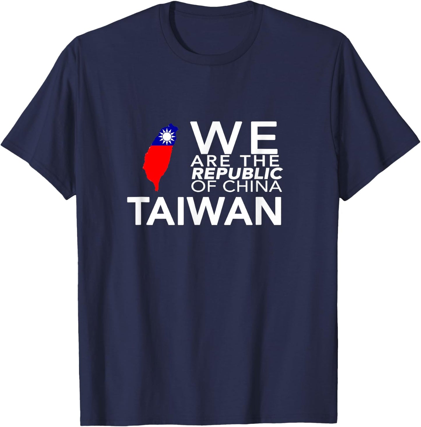 I Love Taiwan Flag Taiwanese Taiwan Pride ROC Taipei T-Shirt - T-Shirt | Navy