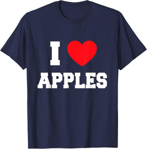 I Love apples T-Shirt - T-Shirt | Navy