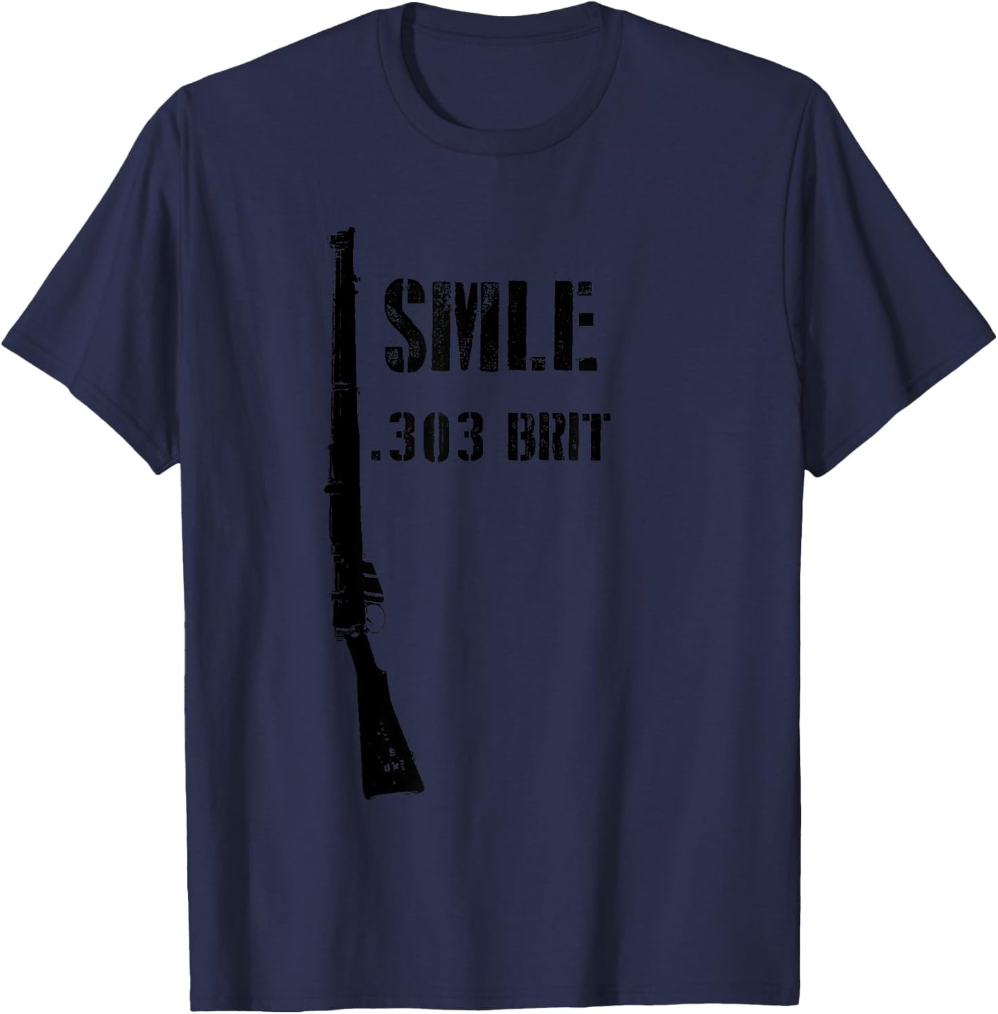 SMLE Lee Enfield WW1 WWI British .303 Brit Historic Rifle T-Shirt - T-Shirt | Navy
