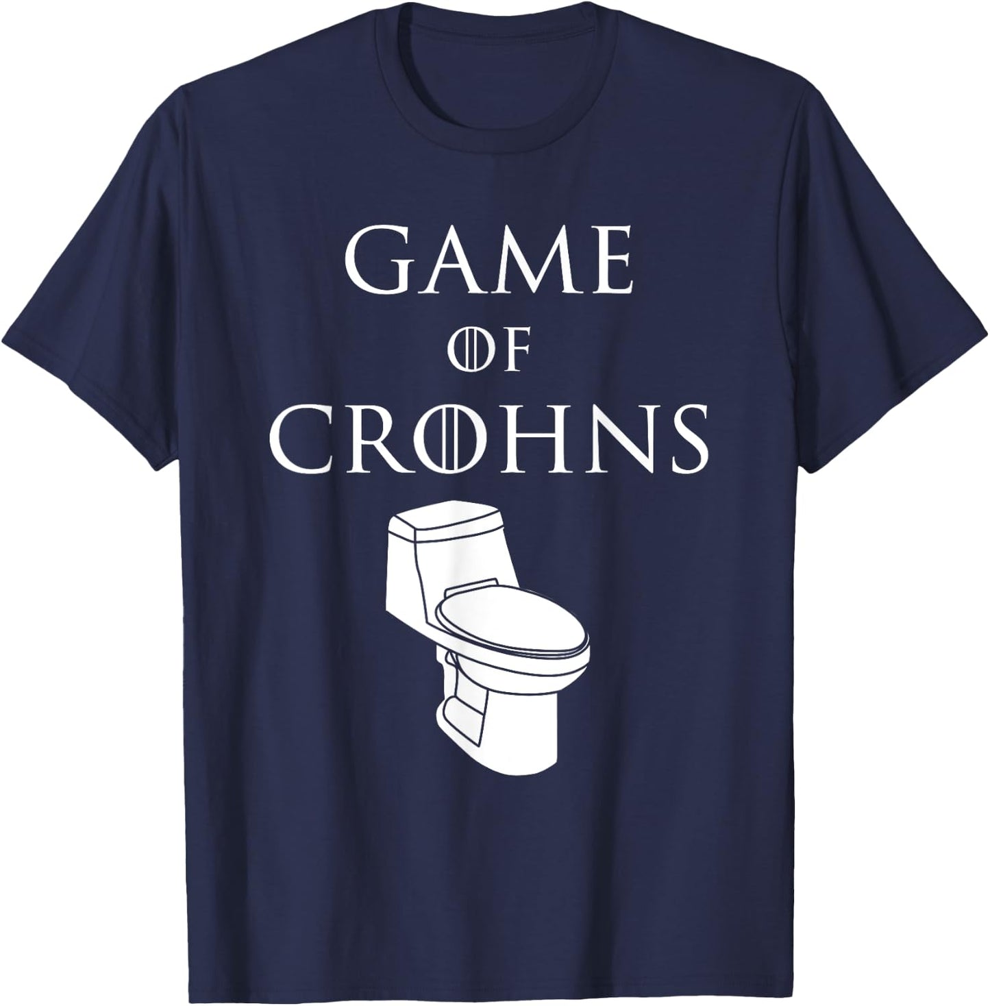 Funny Game of Crohns Awareness Chron's Disease Symptoms T-Shirt - T-Shirt | Navy