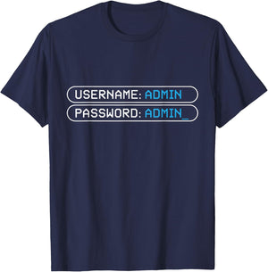 Username Admin I Geek Programming Geek Coding Hacker T-Shirt - T-Shirt | Navy