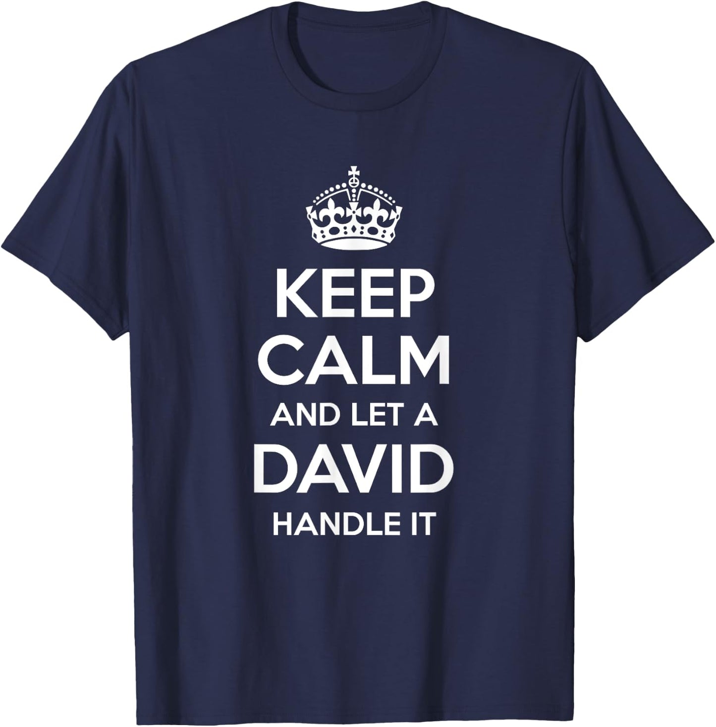 DAVID Funny Surname Family Tree Birthday Reunion Gift T-Shirt - T-Shirt | Navy