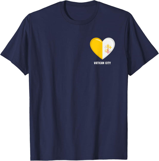 Vatican City Flag Shirt | Citizen of the Holy See T-Shirt - T-Shirt | Navy