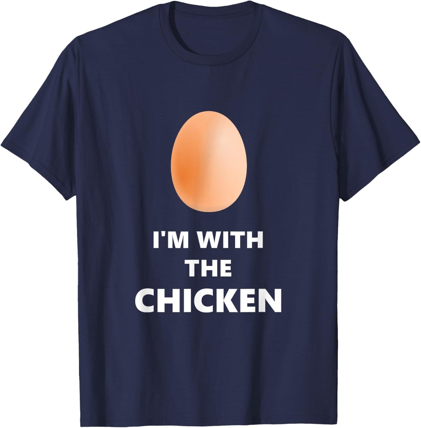 Fun I'm With The Chicken Egg Halloween Costume T-Shirt - T-Shirt | Navy