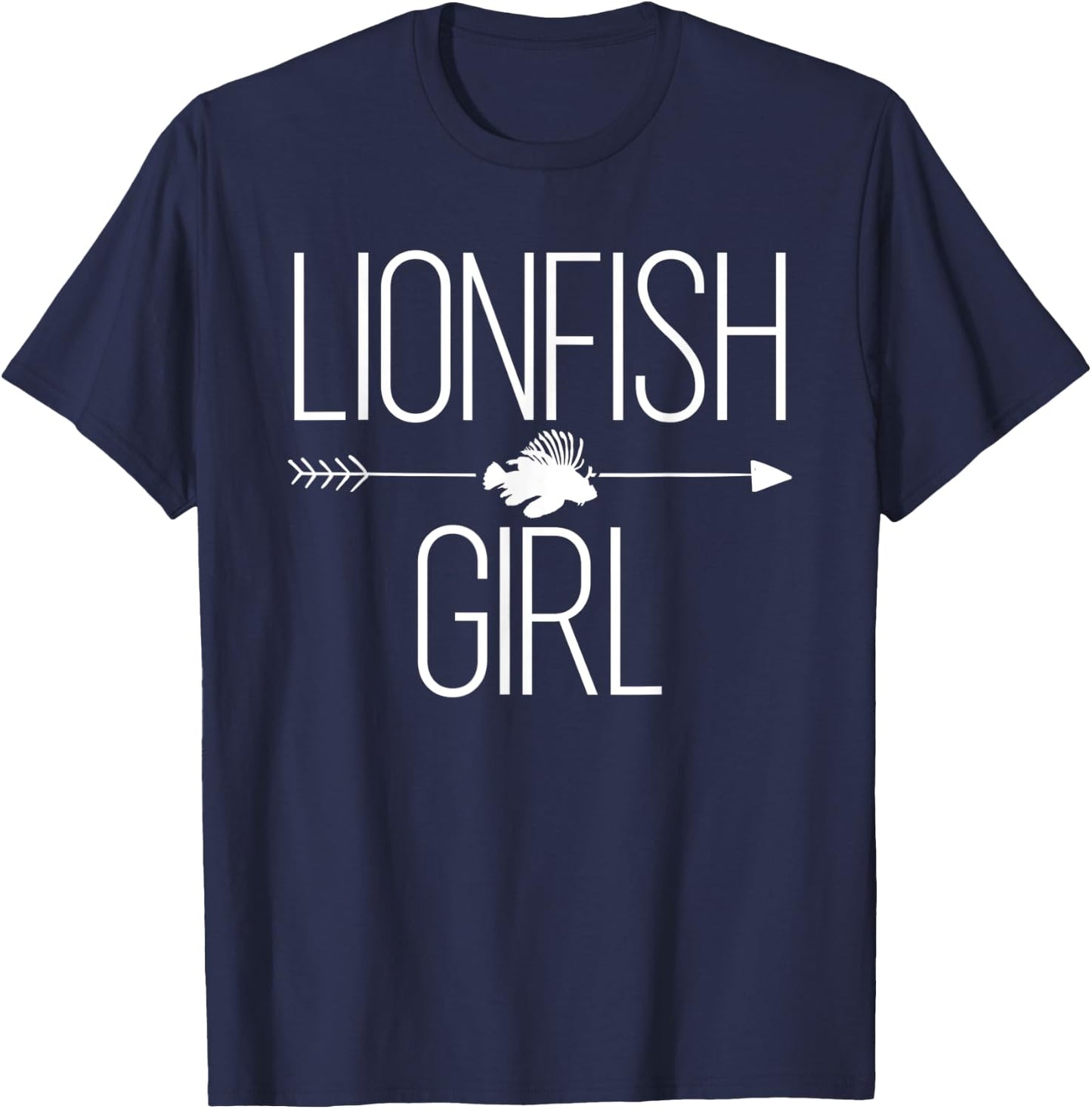 Lionfish Girl Gift Zebrafish Marine Lover T-Shirt - T-Shirt | Navy
