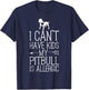 Pitbull Mama Gift Funny Dog Mom Shirts Can't Have Kids T-Shirt - T-Shirt | Navy
