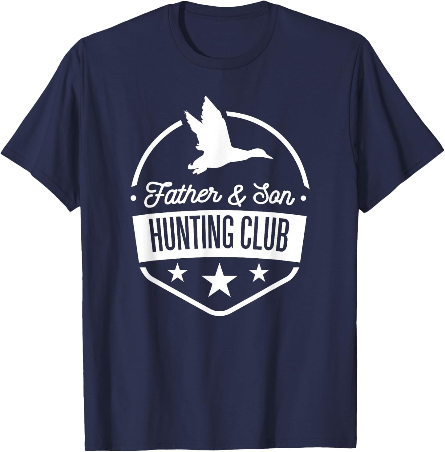 Father & Son Hunting Club - Duck - Proud Dad Hunter T-Shirt - T-Shirt | Navy