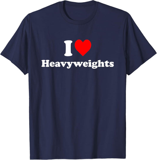 I Love Heavyweights T-Shirt - T-Shirt | Navy
