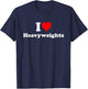I Love Heavyweights T-Shirt - T-Shirt | Navy