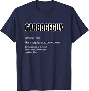 Funny Garbage Man Gift - Garbage Guy Definition Trashman T-Shirt - T-Shirt | Navy