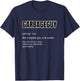 Funny Garbage Man Gift - Garbage Guy Definition Trashman T-Shirt - T-Shirt | Navy