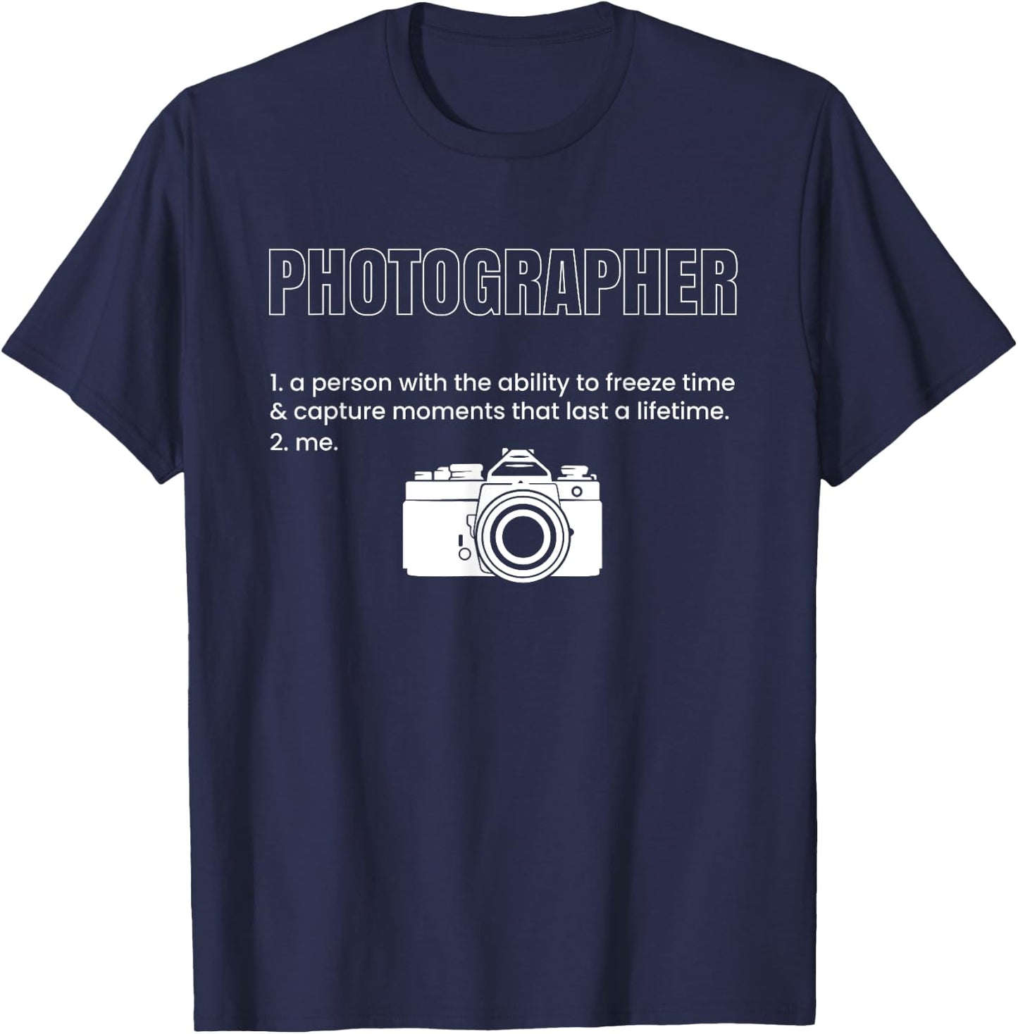 Photographer Definition T-Shirt - T-Shirt | Navy
