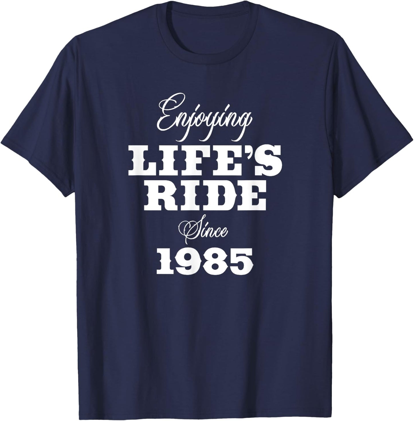 40 Year Old Motorcycle Rider 40th Birthday Motorcyclist T-Shirt - T-Shirt | Navy
