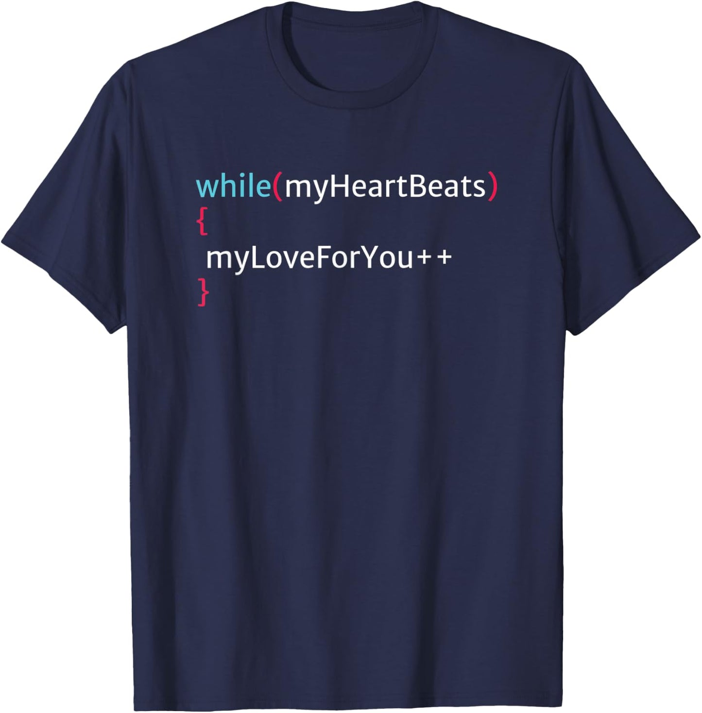Valentines Gift Programmer, Computer science, coder, IT T-Shirt - T-Shirt | Navy
