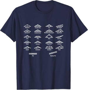 Funny Truss Civil Engineer Structural Engineering T-Shirt - T-Shirt | Navy