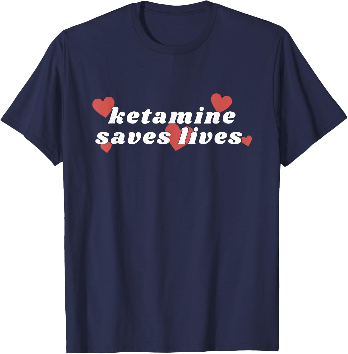 Ketamine Horse Emergency Ketamine Saves Lives T-Shirt - T-Shirt | Navy