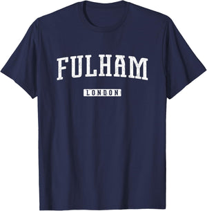 Fulham Apparel Co Adult Vintage Sports , Black, Small, Short Sleeve T-Shirt - T-Shirt | Navy