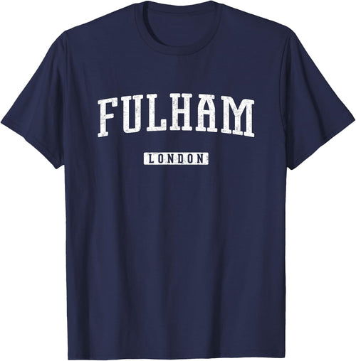 Fulham Apparel Co Adult Vintage Sports , Black, Small, Short Sleeve
