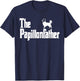 The PapillonFather Funny Papillon Dog Dad Men T-Shirt - T-Shirt | Navy