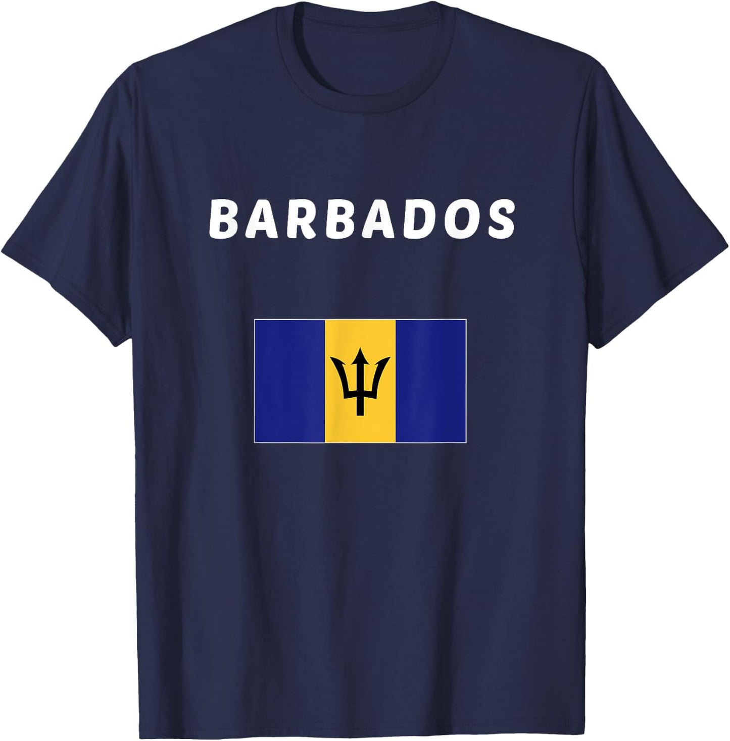 Barbados Flag souvenir Gift T-Shirt - T-Shirt | Navy