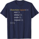Eat Sleep Code - Funny Computer Science Programmer & Coding T-Shirt - T-Shirt | Navy