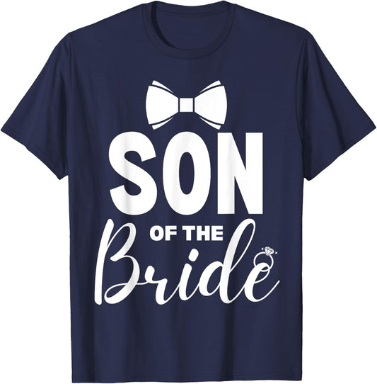 Son of the Bride Wedding Party Family Costume T-Shirt - T-Shirt | Navy