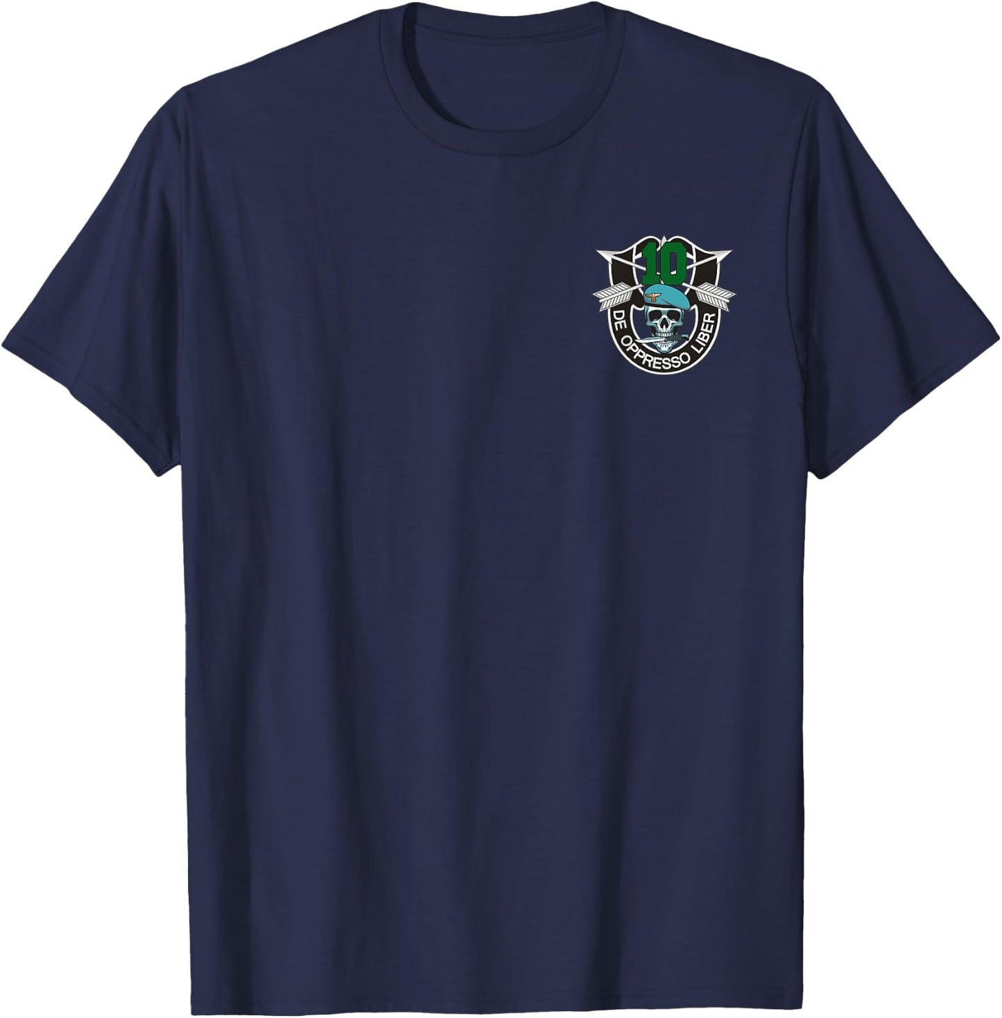 10th Special Forces Group 10th SFG Shirt - De Oppresso Liber T-Shirt - T-Shirt | Navy