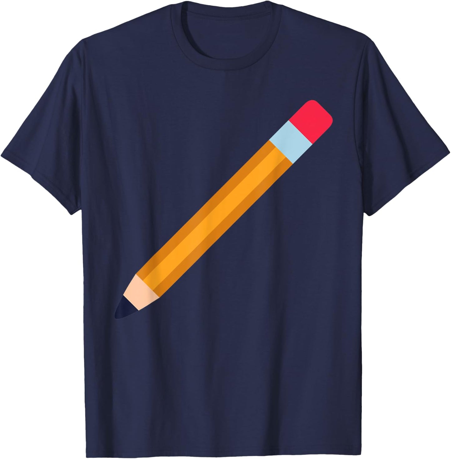 Pencil Cassette Tape Mixed Tape Halloween Couples Costume T-Shirt - T-Shirt | Navy