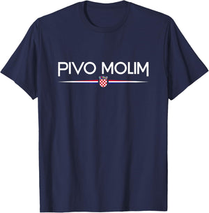 Pivo Molim - Croatia T-Shirt - T-Shirt | Navy