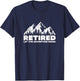 Retired Let The Adventure Begin Mountain T-Shirt - T-Shirt | Navy