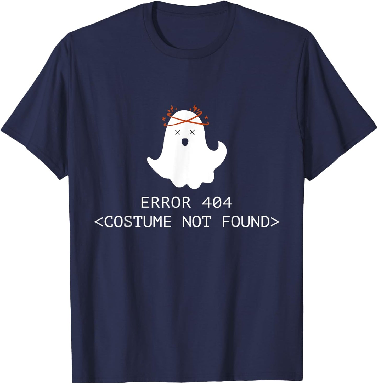 Error 404 Costume Not Found Halloween Coding Costume T-Shirt - T-Shirt | Navy