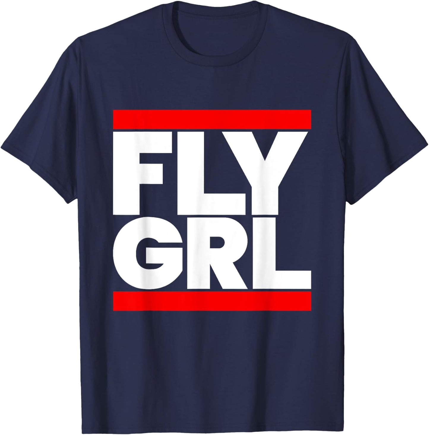 Fly Grl Shirt, Run Fly Grl T-Shirt - T-Shirt | Navy