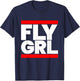 Fly Grl Shirt, Run Fly Grl T-Shirt - T-Shirt | Navy