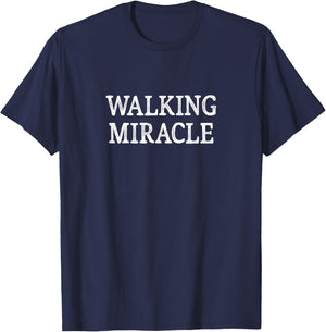 Walking Miracle - Vintage Style T-Shirt - T-Shirt | Navy